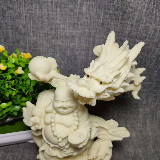 爵倾 《御龙弥勒》 象牙果 摆件 男女同款情侣款