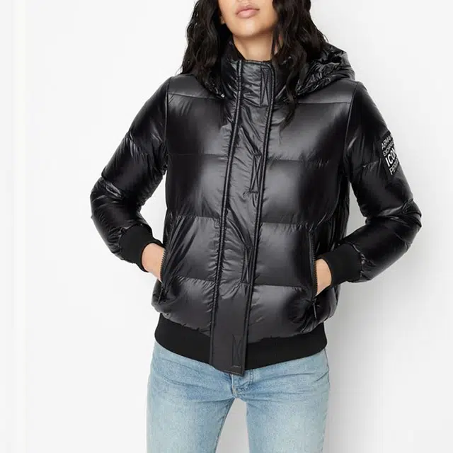 Armani Exchange FW22 Quilted Jacket Black