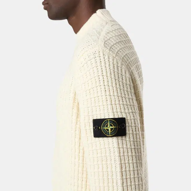Stone Island Crew Neck Sweater Beige