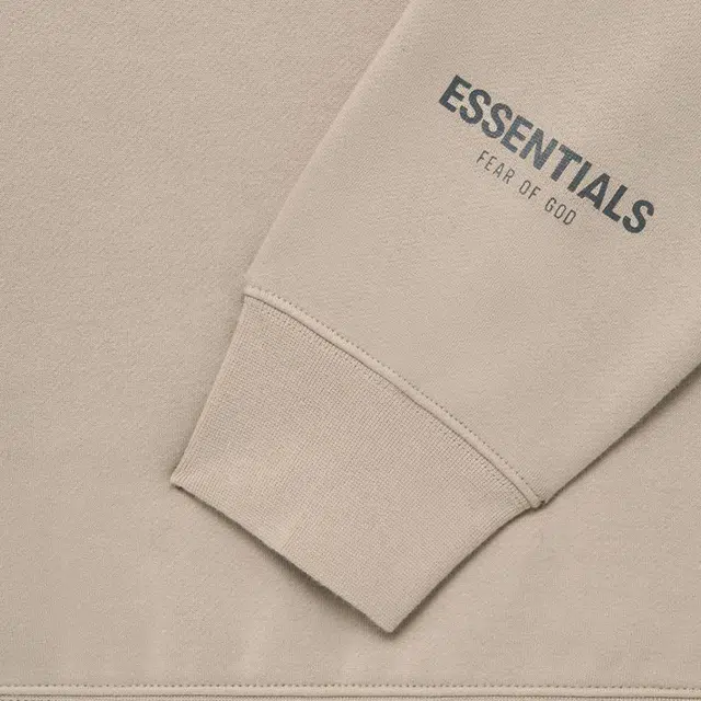 Fear of God Essentials FW21 Kids Pullover Mockneck StringTan Logo