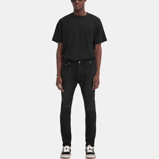 Represent Straight Zip Jeans Black