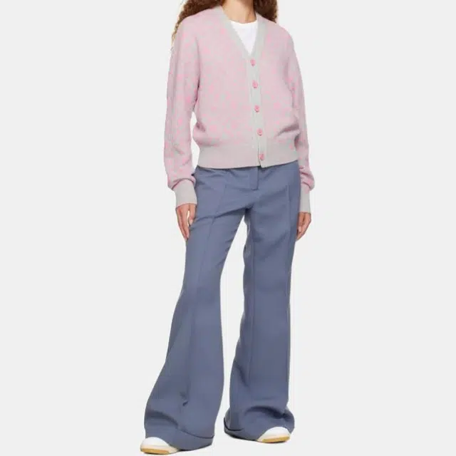 Acne Studios Face Wool Knit Pink