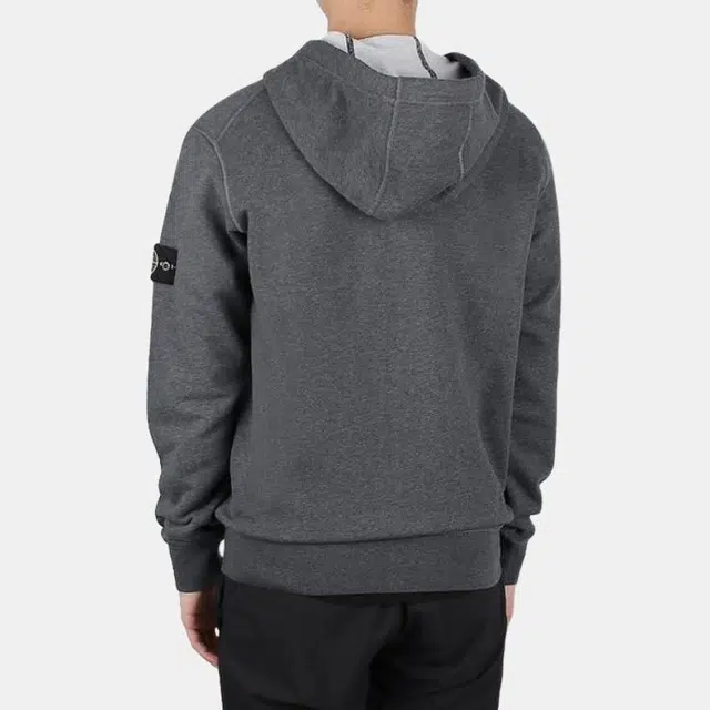 Stone Island SS23 Logo Hoodie Smoke Grey