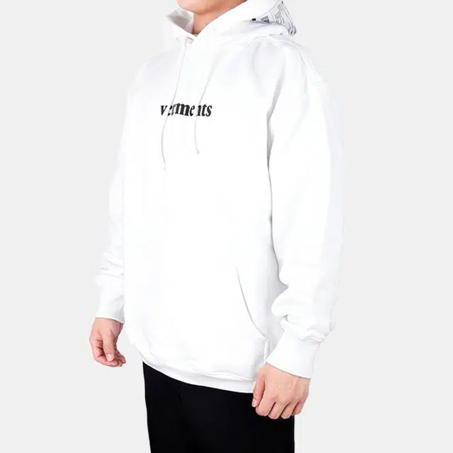 Vetements Logo Hoodie White