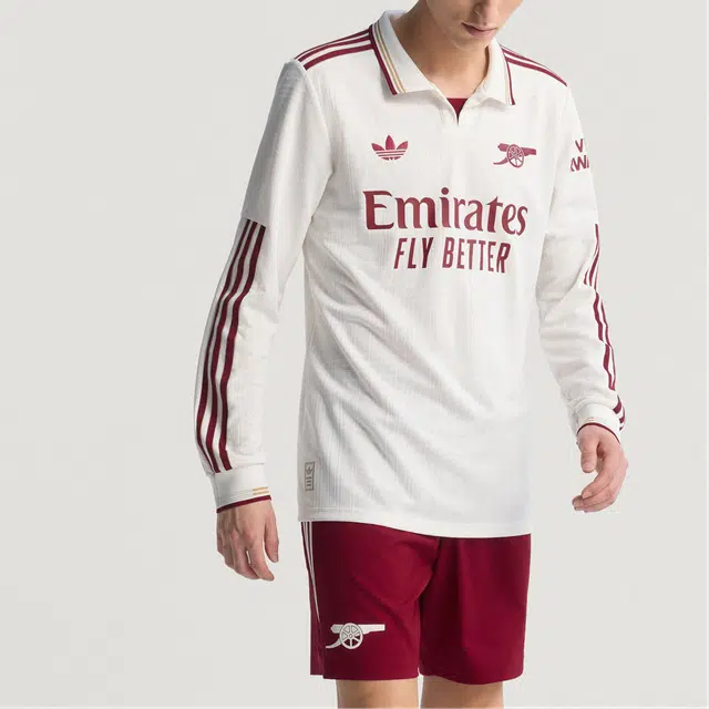 adidas originals AUTHENTICS SS25 ARSENAL 2526 THIRD JERSEY logo