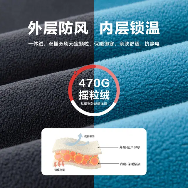 左西 童装 双面绒拉链连帽保暖长袖绒感外套 儿童款