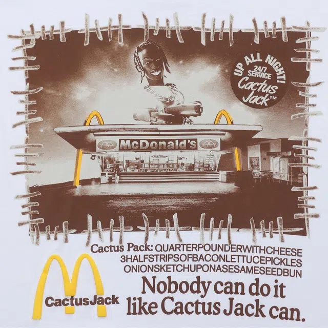 Travis Scott Cactus Jack x Mcdonald Vintage Action T