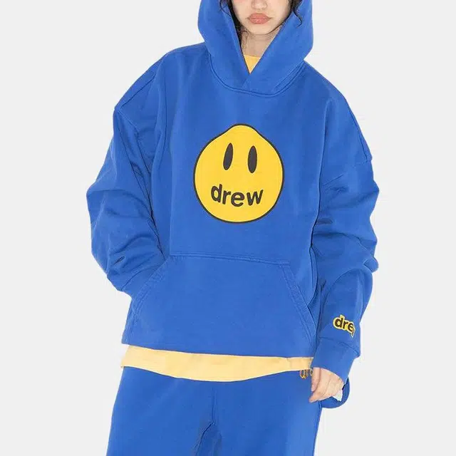 Drew House SS23 Mascot Oversized Hoodie - Mascot Royal Blue