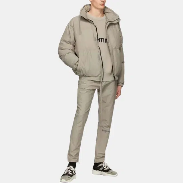 Fear of God Essentials FW20 Puffer Jacket Moss