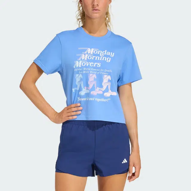 adidas LES MILLS Movers Graphic logo SS25T