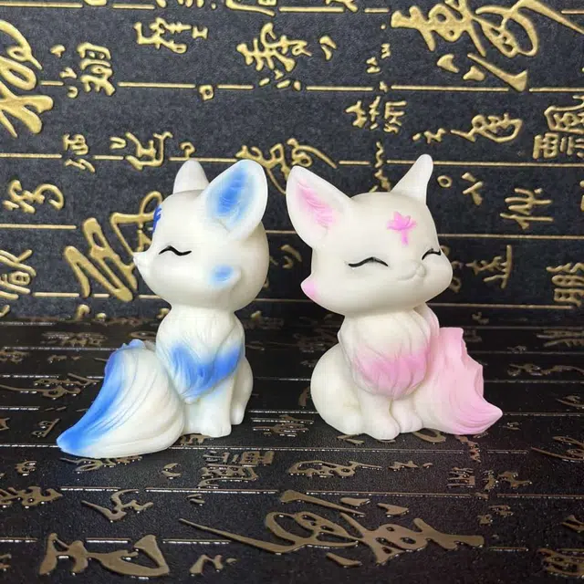 爵倾 左右狐狸（彩绘） 象牙果 菩提 男女同款情侣款