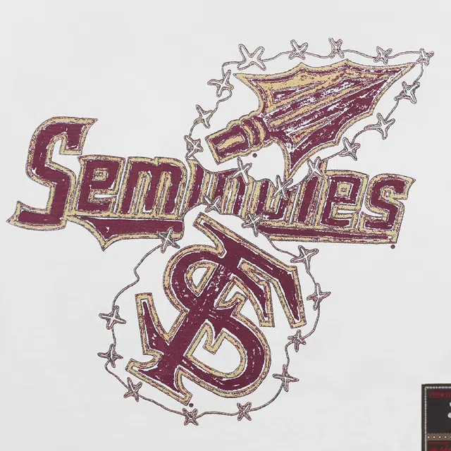 Travis Scott x Mitchell Ness SS24 FLORIDA STATE UNIVERSITY logo T