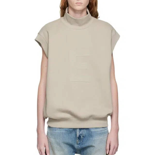 Fear of God Essentials FW22 Mockneck vest smoke