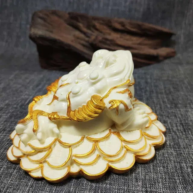 爵倾 招财金蟾 象牙果 把件 男女同款情侣款