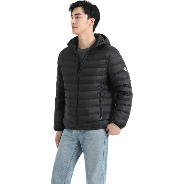 恒源祥 户外防风保暖外套百搭面包服羽绒服 男款