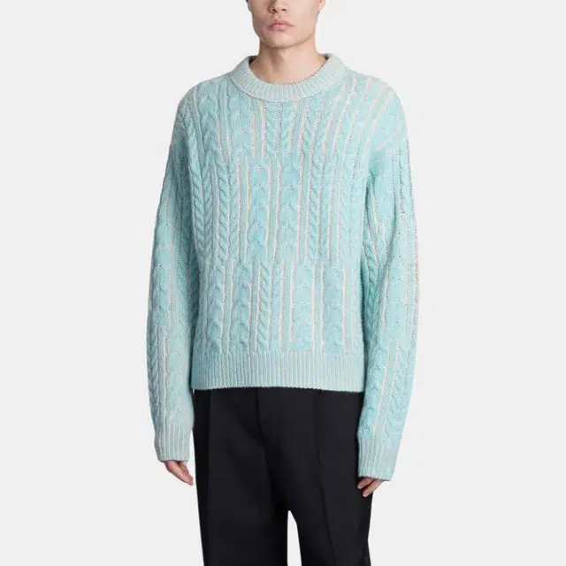 Acne Studios FW22 Pullover Sweater Turquoise Blue