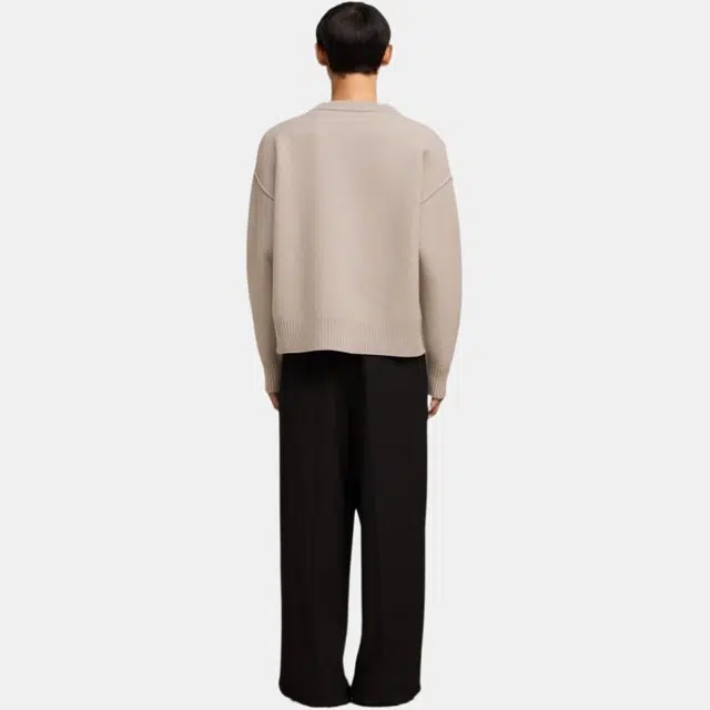 AMIPARIS V-Neck Cardigan Light Beige