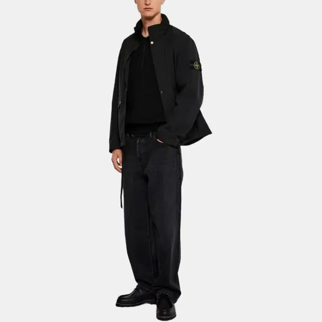 Stone Island Soft Shell Jacket Black