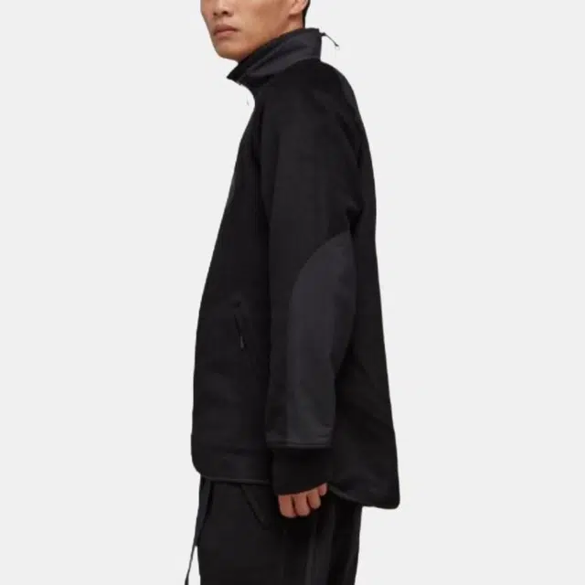 Y-3 FW22 Logo Patch Fleece Jacket Black
