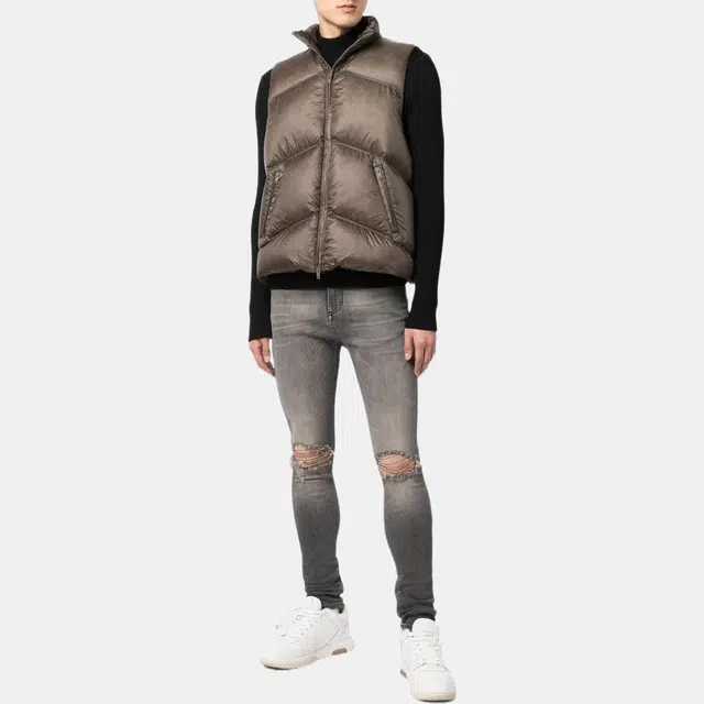 REPRESENT FW22 Grey Distressed Skinny Jeans