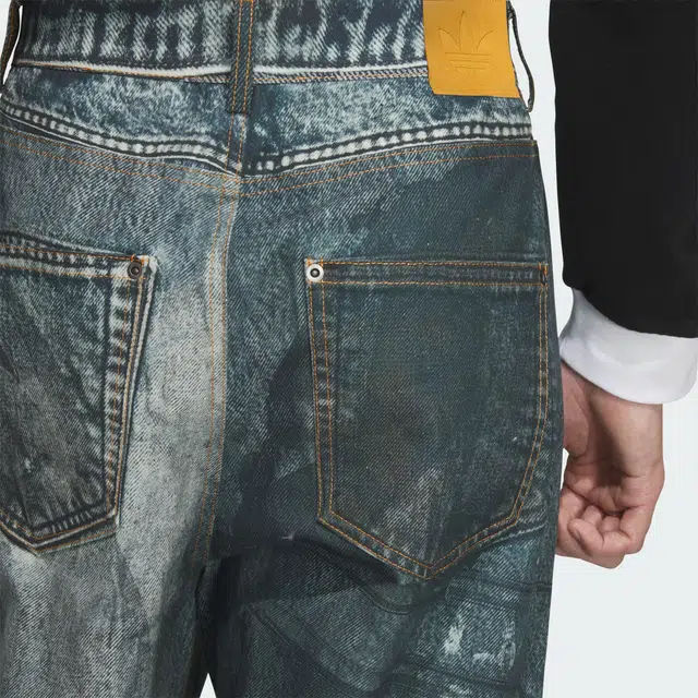 adidas originals FW25 TEAM PRINT DENIM TROUSERS