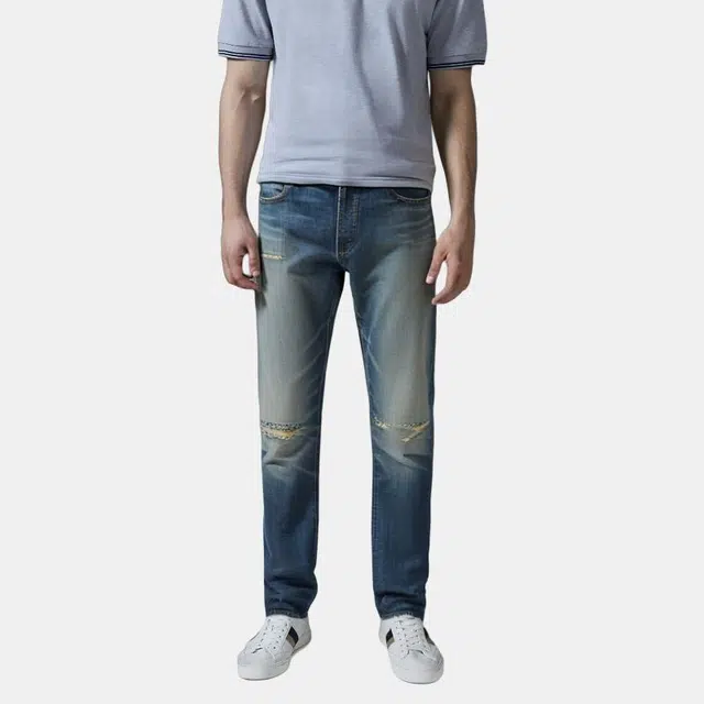 Fear of God Essentials Denim Jeans Distressed Indigo FW20