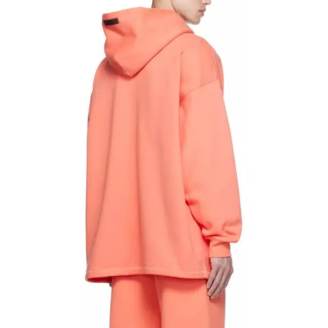 Fear of God Essentials FW22 Coral Relaxed Hoodie Logo