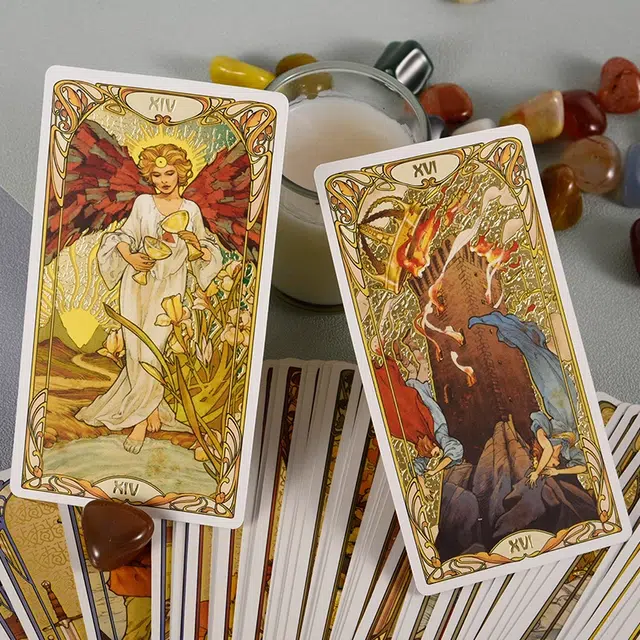 Golden Art Nouveau Tarot