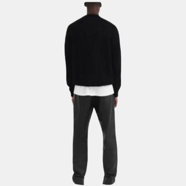 REPRESENT FW22 Black Ribbed Knit Sweater
