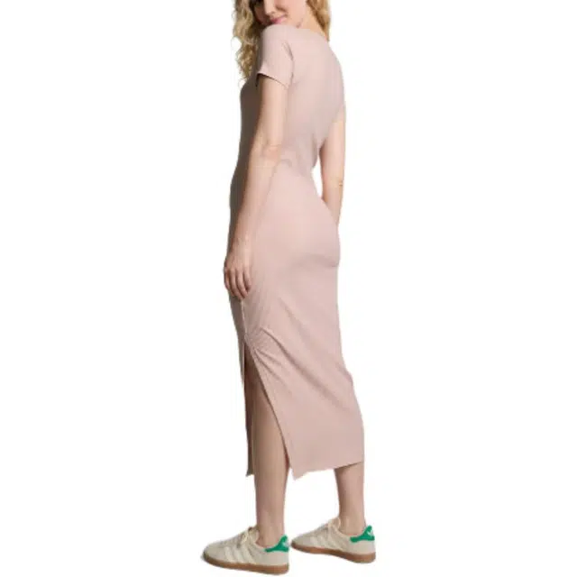 Victoria's Secret PINK CONTOUR RIBBED MIDI DRESS Wanna Be Pink