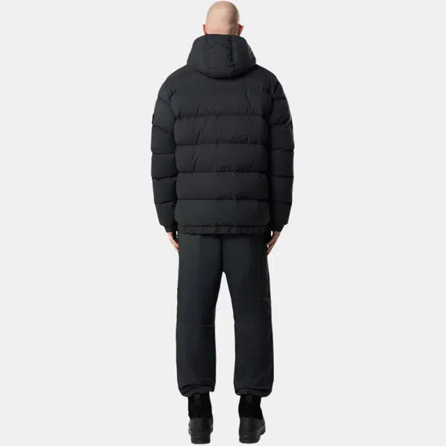 Stone Island Hooded Down Jacket Black