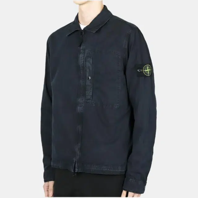 Stone Island Logo Zip Shirt