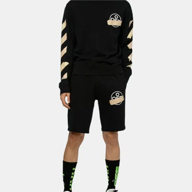 OFF-WHITE Tap Arrows Crewneck Black