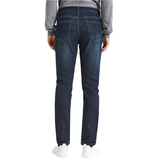 才子 商务休闲直筒牛仔裤 男款