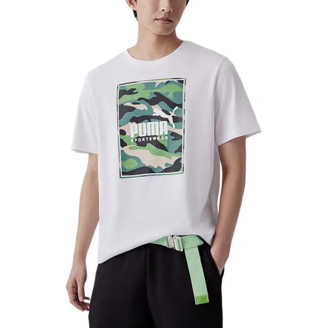 PUMA BOX LOGO CAMO T