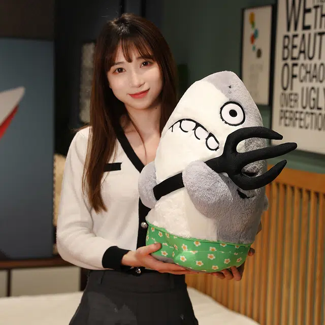 赛特嘟嘟 鲨叉 创意有趣 玩偶 毛绒挂件