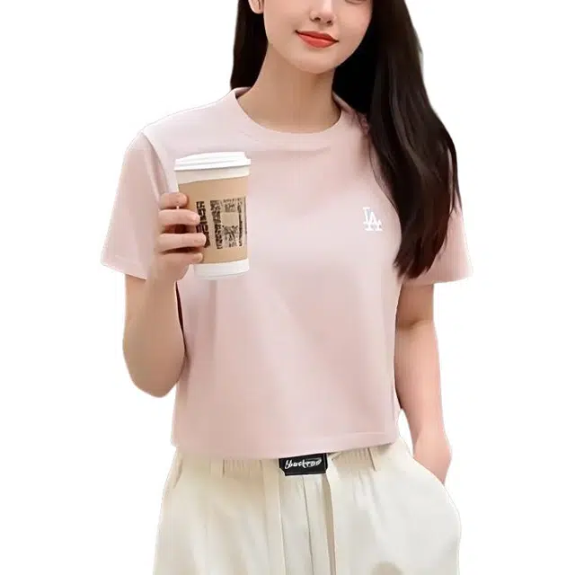 MLB BASIC SMALL LOGO Slim Crop T