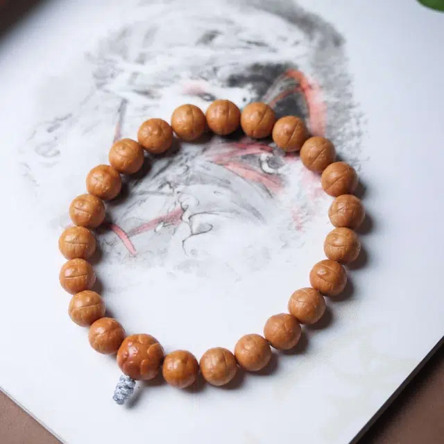 爵倾 猴头凤眼款 精品猴头精工雕刻凤眼 颗颗规整统一 金刚菩提 手串 男款