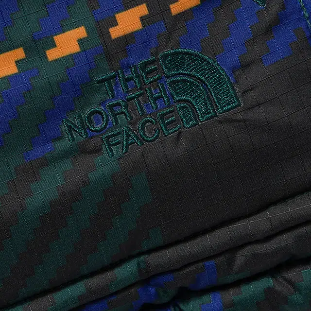 The North Face Colorblock Hoodie Down Jacket Women Green