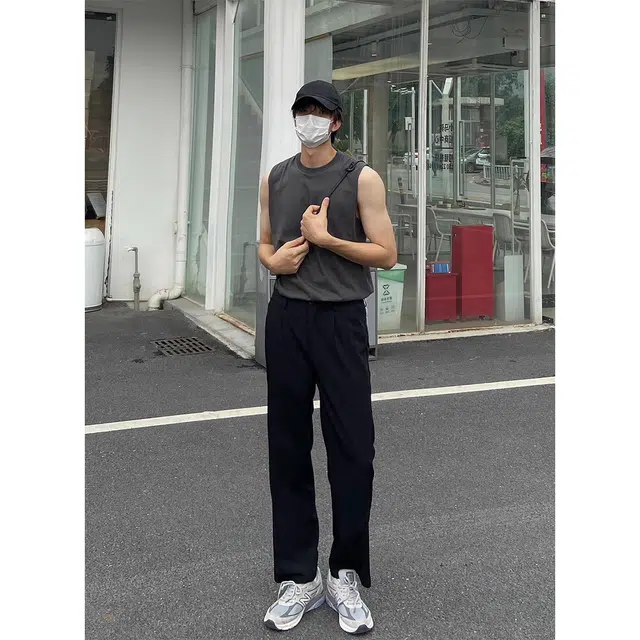 徐百货 坎肩外穿美式潮牌健身服内搭运动百搭速干无袖打底衫夏季背心 男女同款