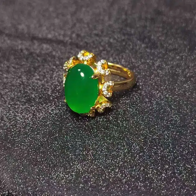 识恩 设计师款 简约 新中式 表白 甜蜜 简约 精致 轻奢 复古 国风 气质 优雅 高级感#好运 玉髓 戒指 女款