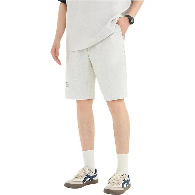 三福 时尚宽松直筒中腰休闲短裤 男款