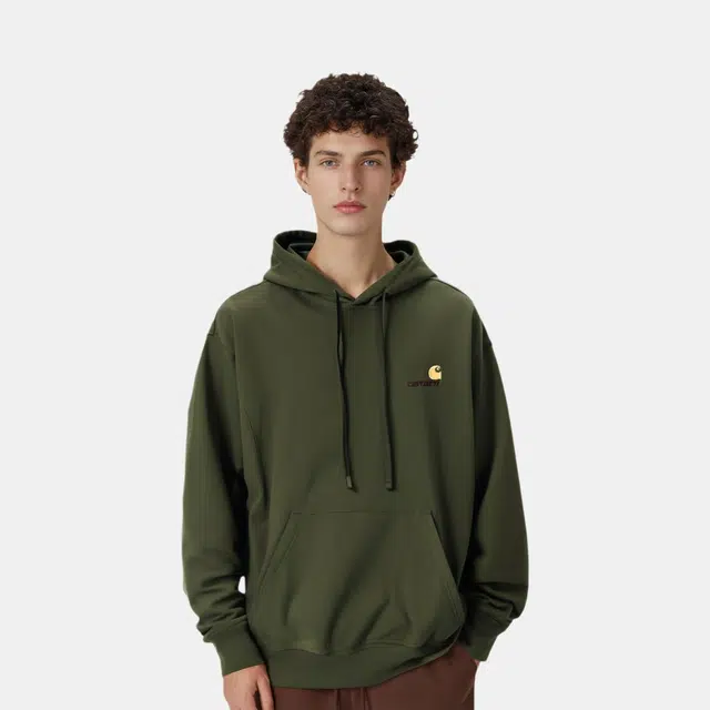 Carhartt WIP American Script FW24 Hoodie Green
