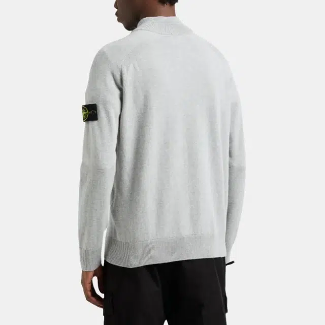 Stone Island Badge Ribbed Turtleneck Sweater