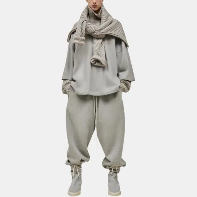 Fear of God Essentials SS24 Football Tee Dark Heather Oatmeal