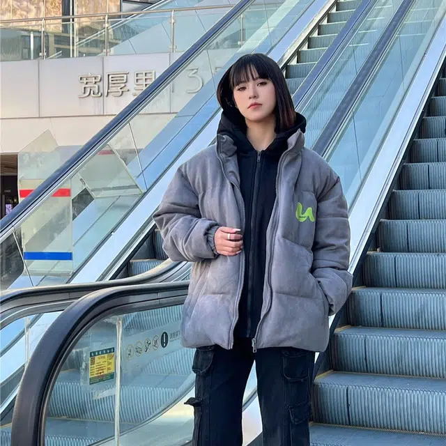 星际者 保暖假两件连帽外套棉服 男女同款