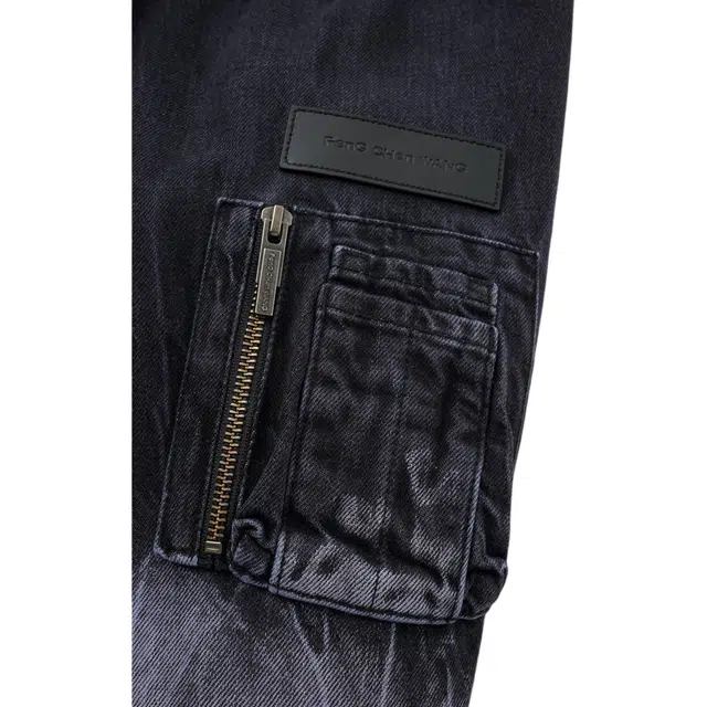 Feng Chen Wang Gradient Denim Zip Jacket