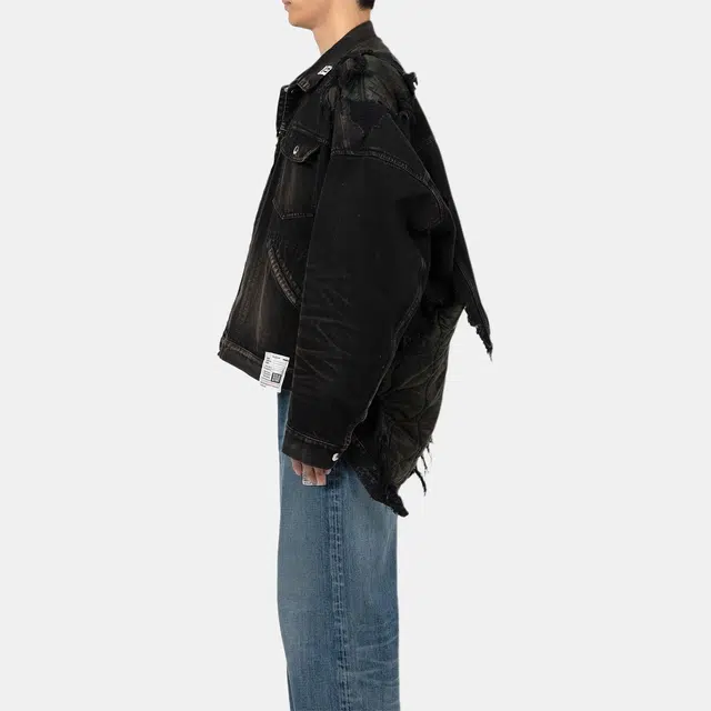 Maison Mihara Yasuhiro FW25 Military Jacket Layered Denim Jacket 2025