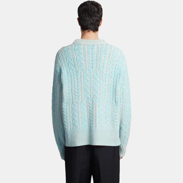Acne Studios FW22 Pullover Sweater Turquoise Blue