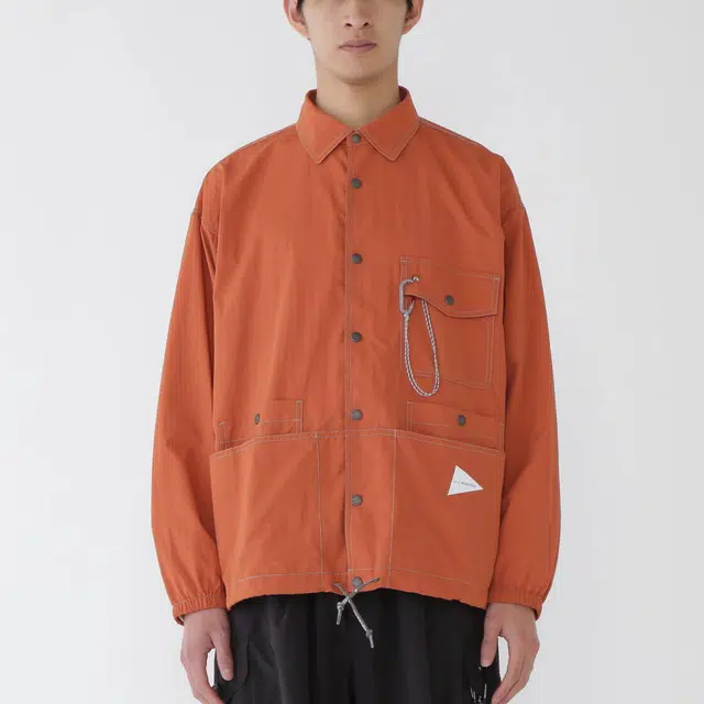 and wander FW25 crinkled nylon shirts jacket